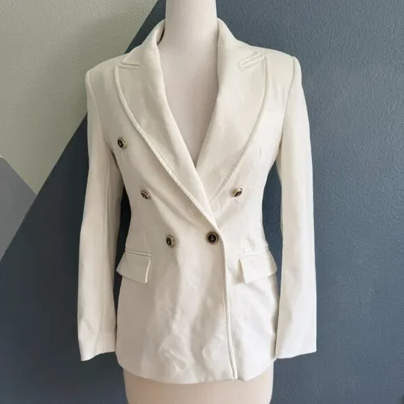 Zara White Blazer Size Small - Picture 3 of 11
